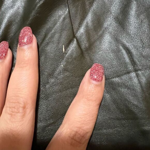 INC Vegan Leather olive green 12 (L) high waist Straight leg pants - Picture 5 of 5